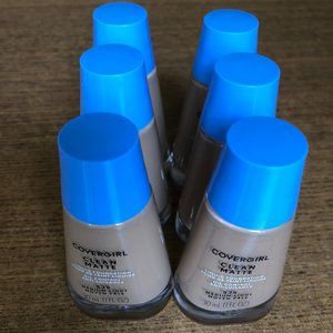 New COVERGIRL Clean Matte #535 Medium/Light Foundation (You get all 6)